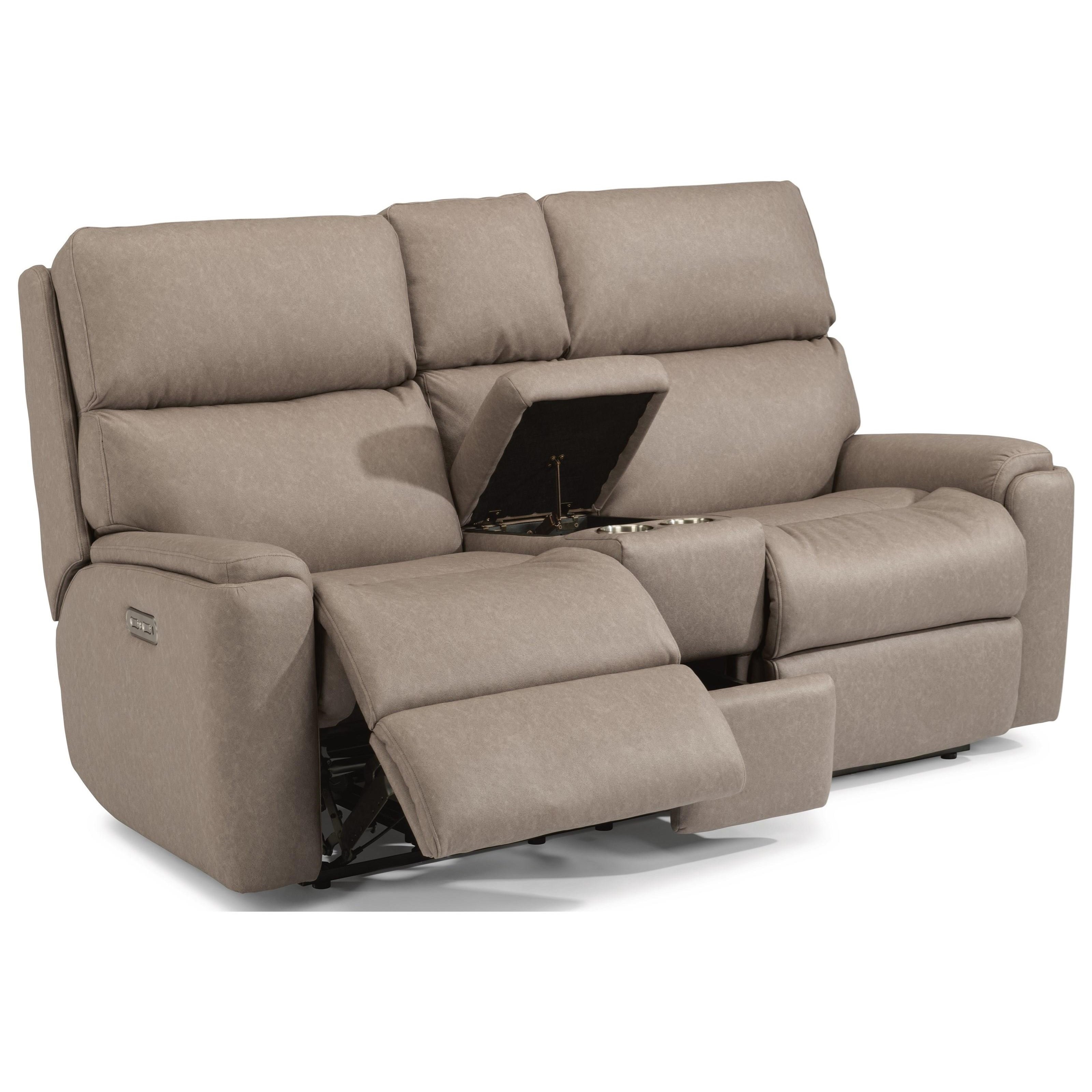 Flexsteel top loveseat recliner